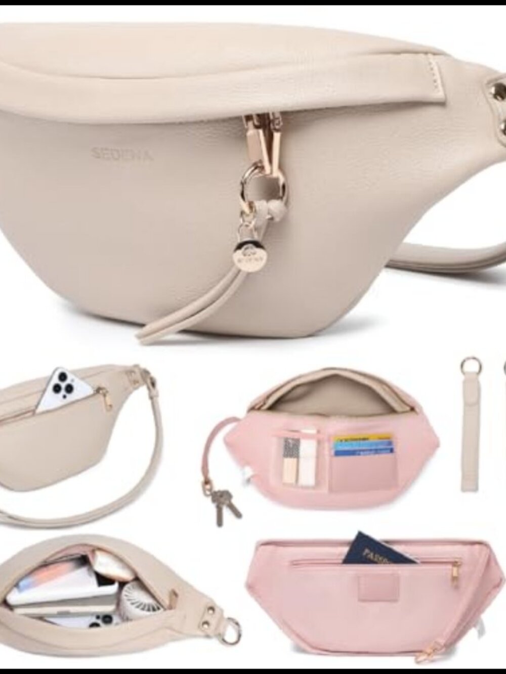 Anti Theft RFID Crossbody Bag Vegan Leather Travel Purse Sling Adjustable Strap